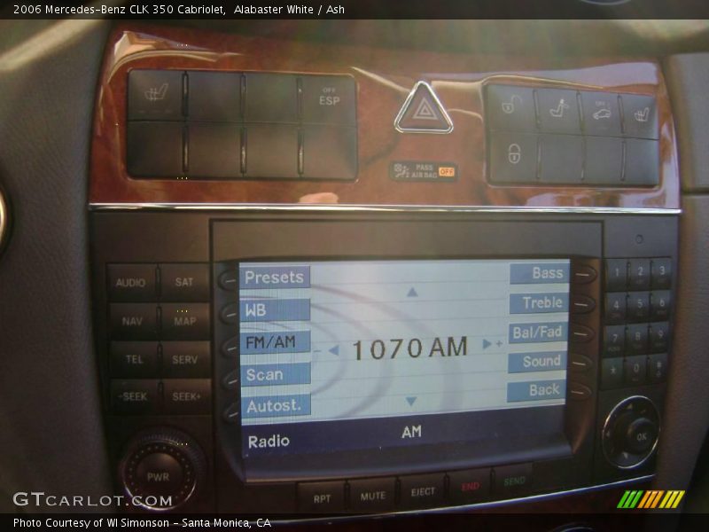 Alabaster White / Ash 2006 Mercedes-Benz CLK 350 Cabriolet