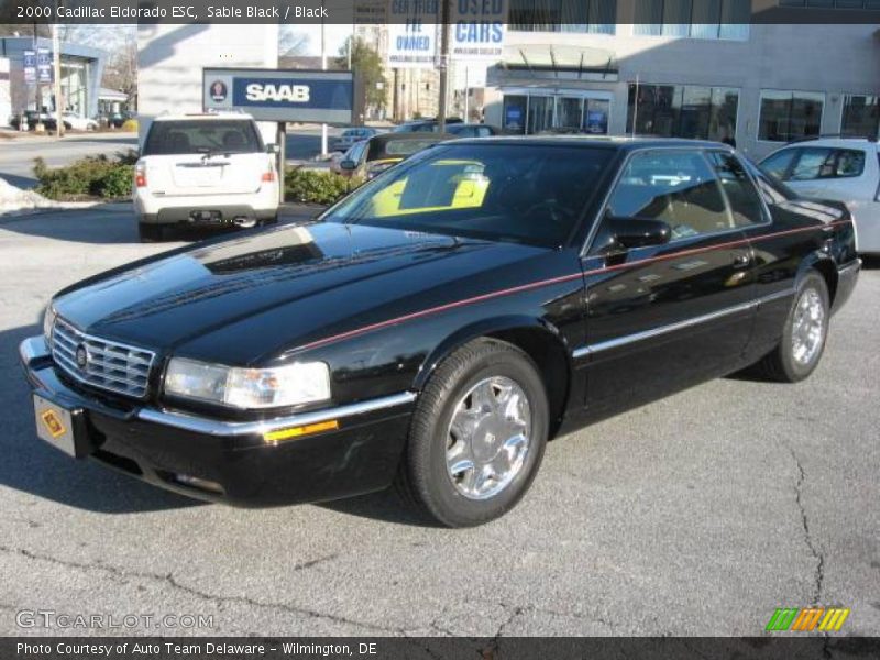 Sable Black / Black 2000 Cadillac Eldorado ESC