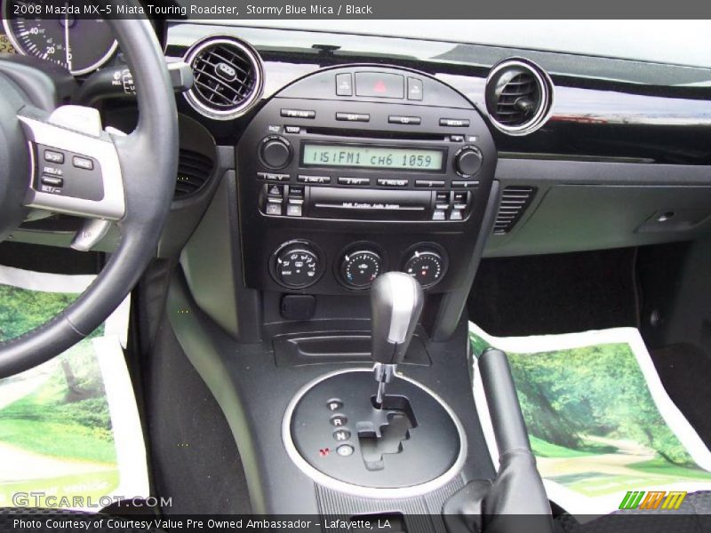 Stormy Blue Mica / Black 2008 Mazda MX-5 Miata Touring Roadster