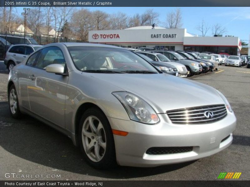 Brilliant Silver Metallic / Graphite 2005 Infiniti G 35 Coupe