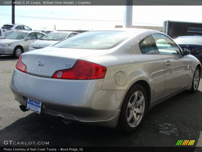Brilliant Silver Metallic / Graphite 2005 Infiniti G 35 Coupe