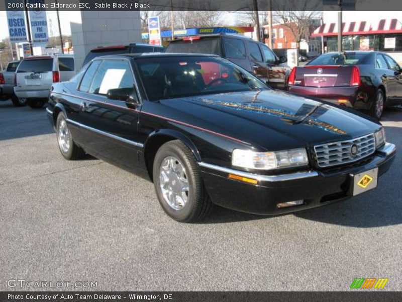 Sable Black / Black 2000 Cadillac Eldorado ESC