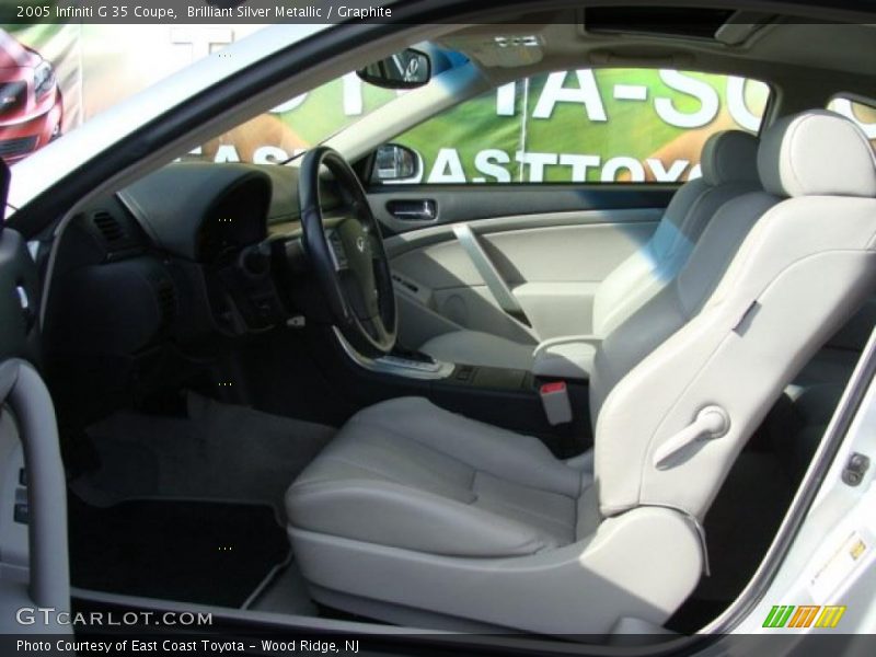 Brilliant Silver Metallic / Graphite 2005 Infiniti G 35 Coupe