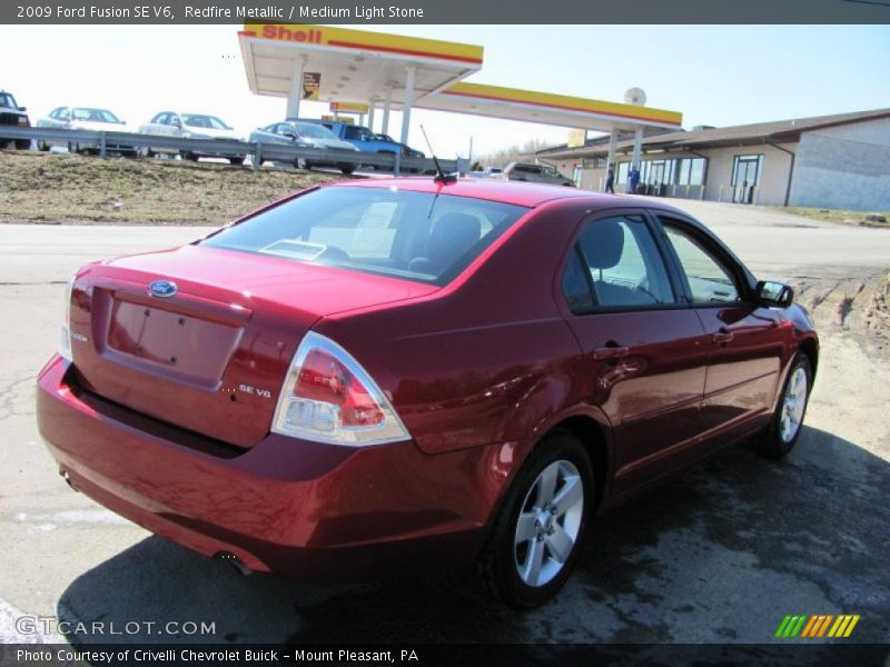 Redfire Metallic / Medium Light Stone 2009 Ford Fusion SE V6