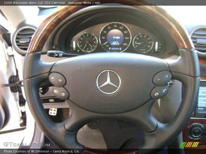 Alabaster White / Ash 2006 Mercedes-Benz CLK 350 Cabriolet