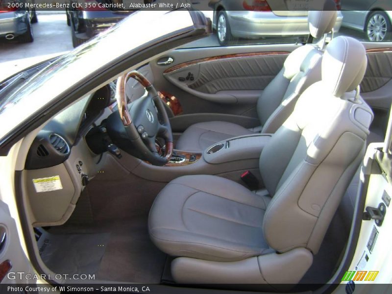 Alabaster White / Ash 2006 Mercedes-Benz CLK 350 Cabriolet