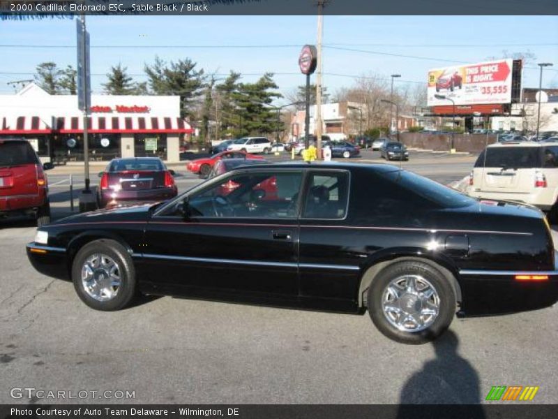 Sable Black / Black 2000 Cadillac Eldorado ESC