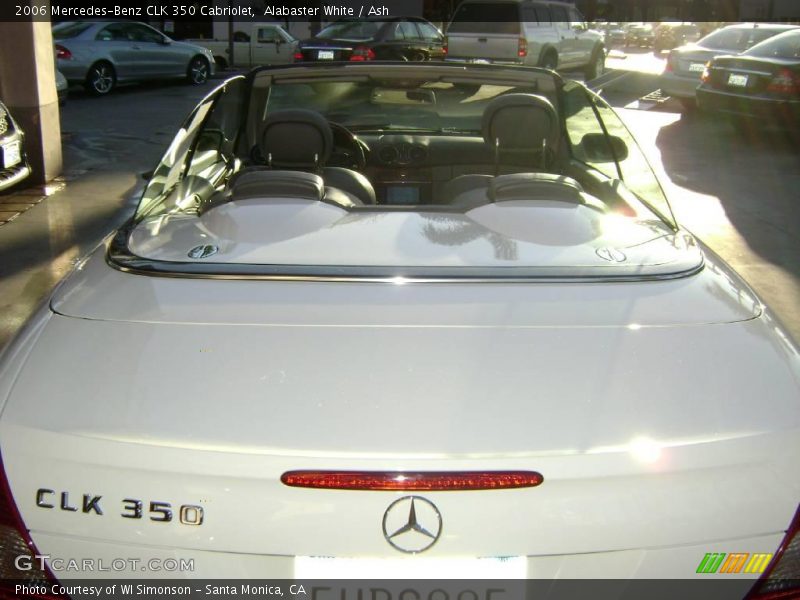 Alabaster White / Ash 2006 Mercedes-Benz CLK 350 Cabriolet