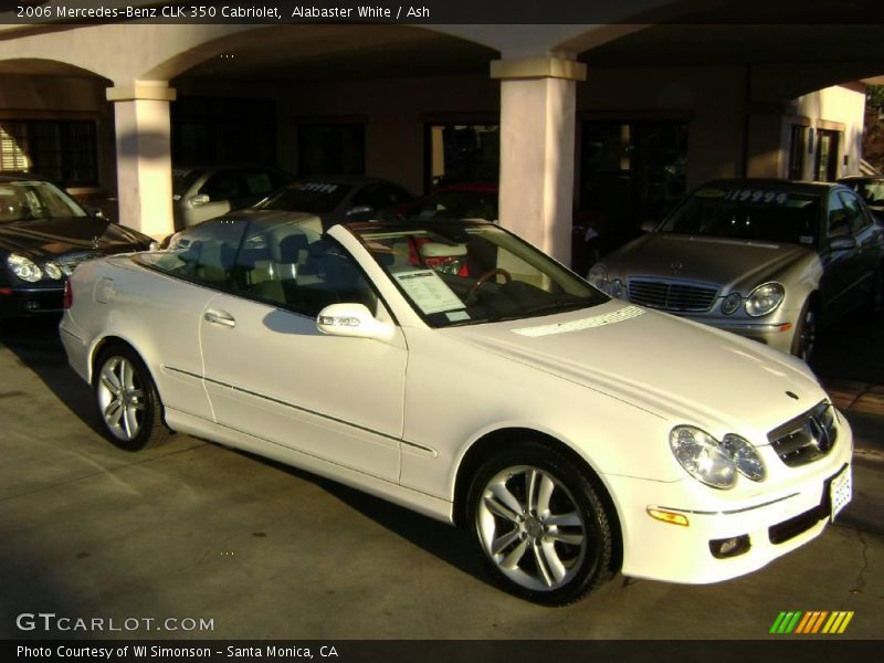 Alabaster White / Ash 2006 Mercedes-Benz CLK 350 Cabriolet