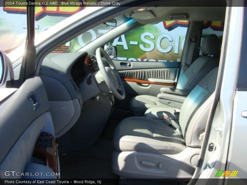 Blue Mirage Metallic / Stone Gray 2004 Toyota Sienna XLE AWD