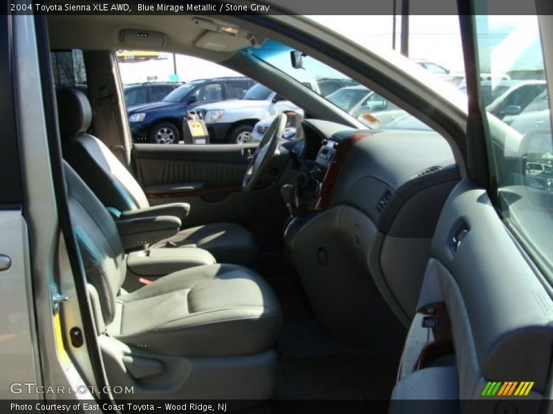 Blue Mirage Metallic / Stone Gray 2004 Toyota Sienna XLE AWD