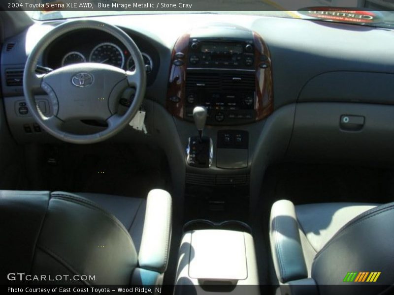 Blue Mirage Metallic / Stone Gray 2004 Toyota Sienna XLE AWD