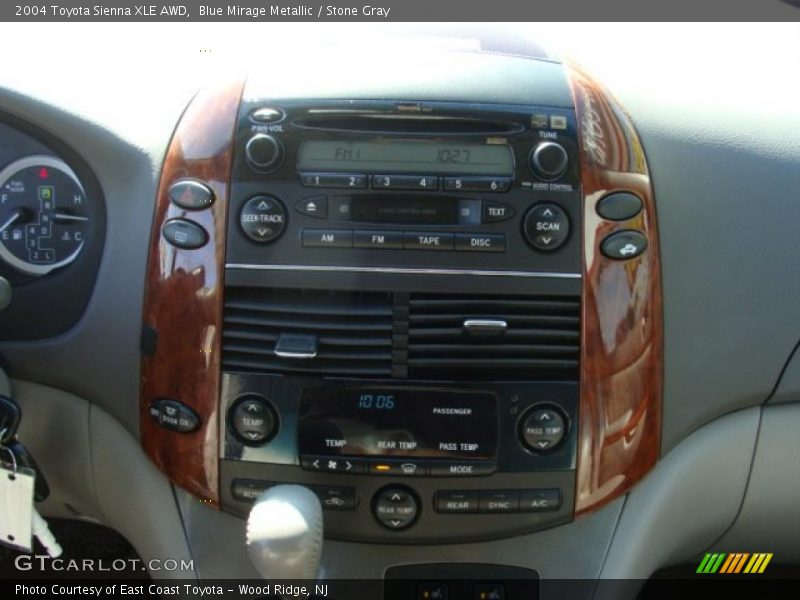 Blue Mirage Metallic / Stone Gray 2004 Toyota Sienna XLE AWD