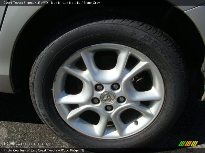 Blue Mirage Metallic / Stone Gray 2004 Toyota Sienna XLE AWD