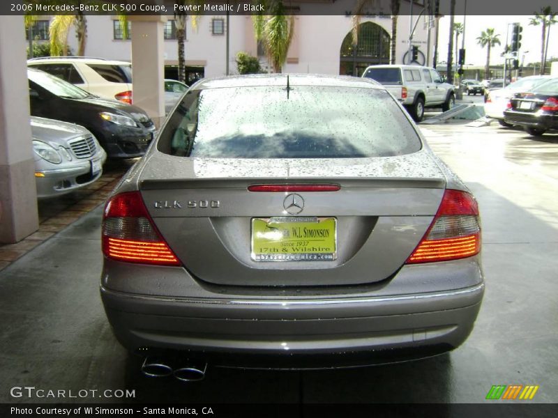 Pewter Metallic / Black 2006 Mercedes-Benz CLK 500 Coupe