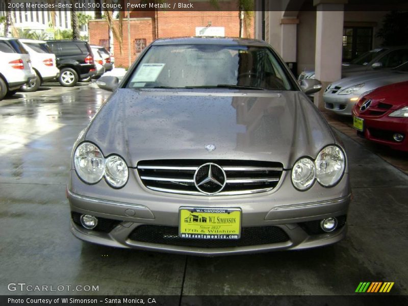 Pewter Metallic / Black 2006 Mercedes-Benz CLK 500 Coupe