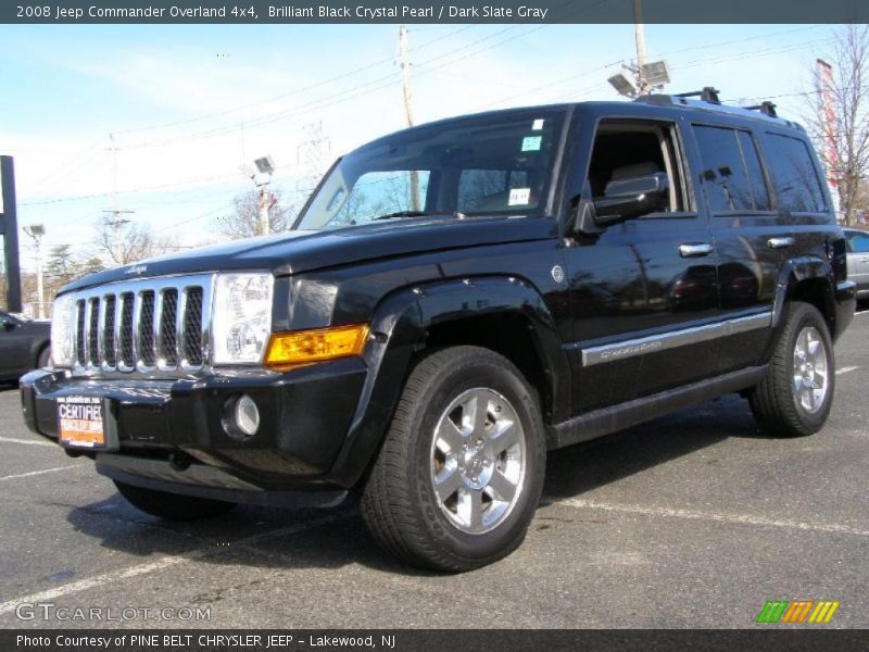 Brilliant Black Crystal Pearl / Dark Slate Gray 2008 Jeep Commander Overland 4x4