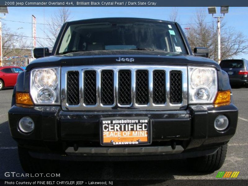Brilliant Black Crystal Pearl / Dark Slate Gray 2008 Jeep Commander Overland 4x4