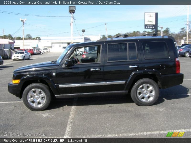 Brilliant Black Crystal Pearl / Dark Slate Gray 2008 Jeep Commander Overland 4x4