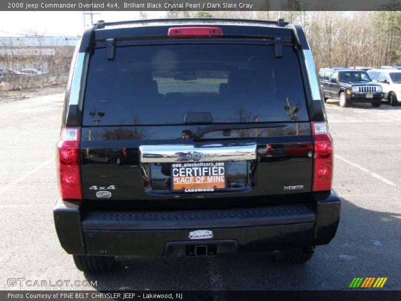 Brilliant Black Crystal Pearl / Dark Slate Gray 2008 Jeep Commander Overland 4x4