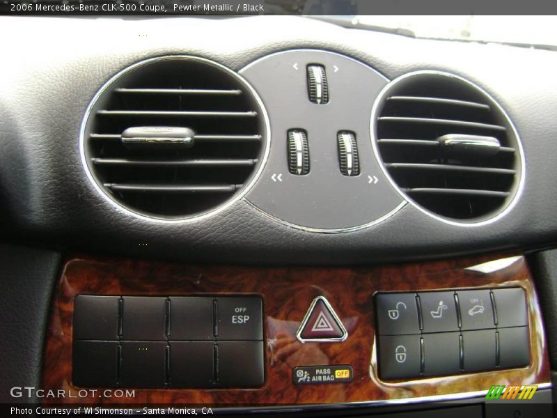 Pewter Metallic / Black 2006 Mercedes-Benz CLK 500 Coupe