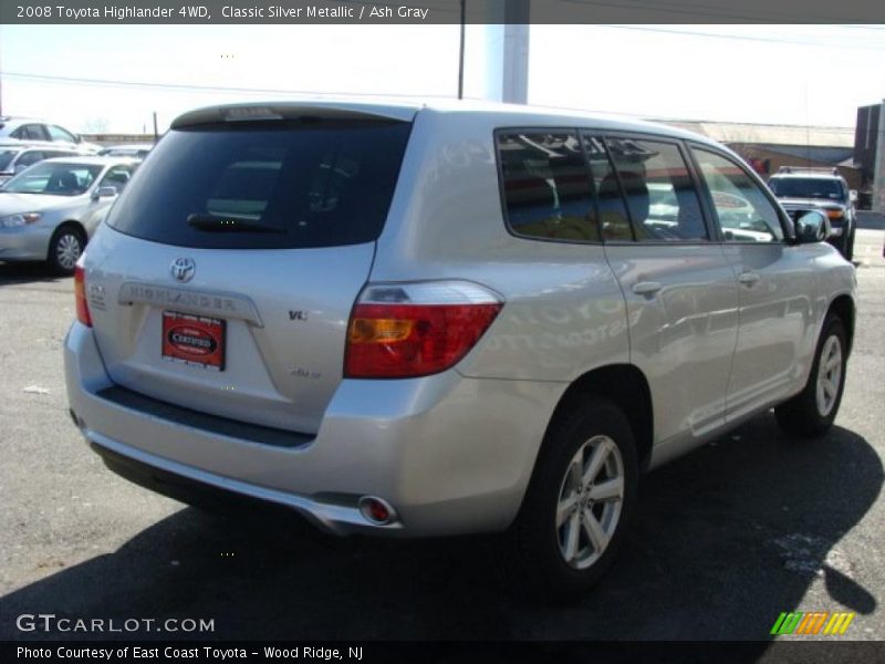 Classic Silver Metallic / Ash Gray 2008 Toyota Highlander 4WD
