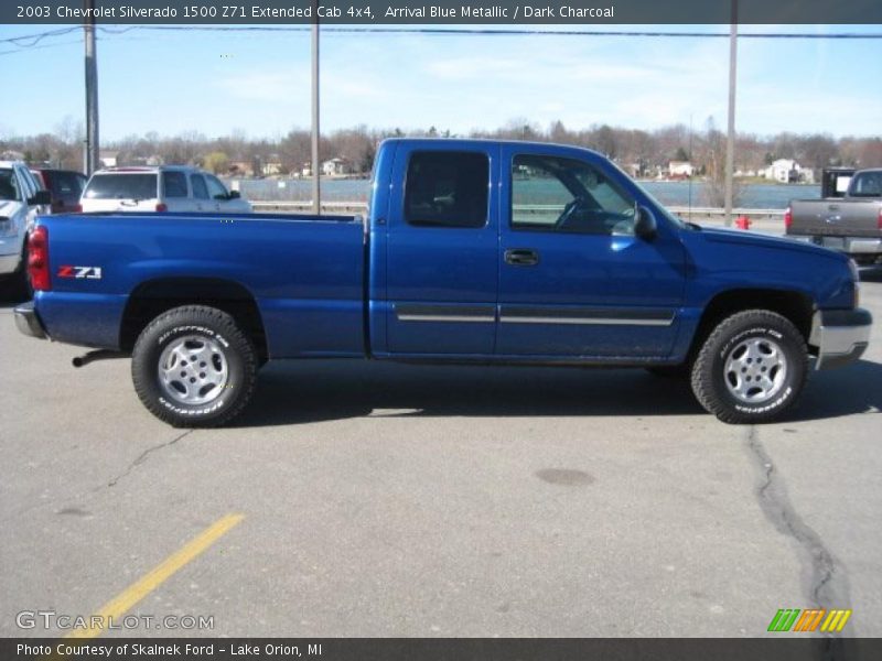 Arrival Blue Metallic / Dark Charcoal 2003 Chevrolet Silverado 1500 Z71 Extended Cab 4x4