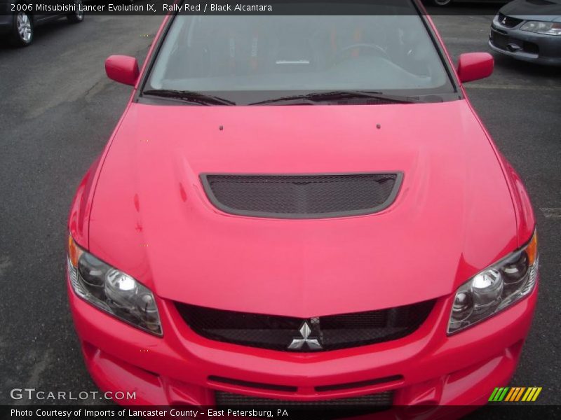 Rally Red / Black Alcantara 2006 Mitsubishi Lancer Evolution IX