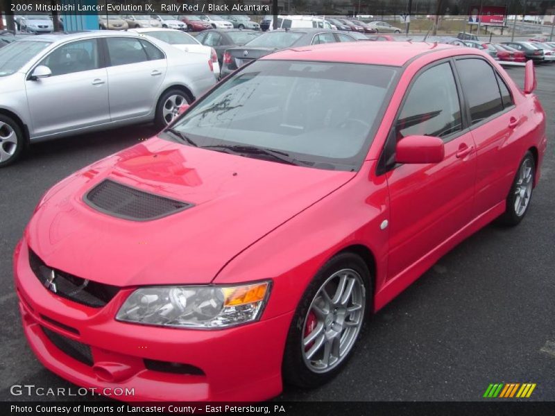 Rally Red / Black Alcantara 2006 Mitsubishi Lancer Evolution IX