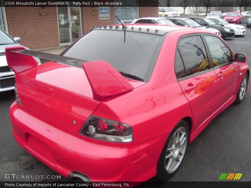 Rally Red / Black Alcantara 2006 Mitsubishi Lancer Evolution IX