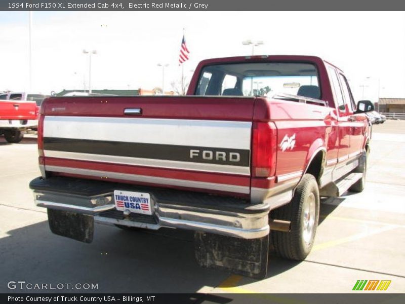 Electric Red Metallic / Grey 1994 Ford F150 XL Extended Cab 4x4