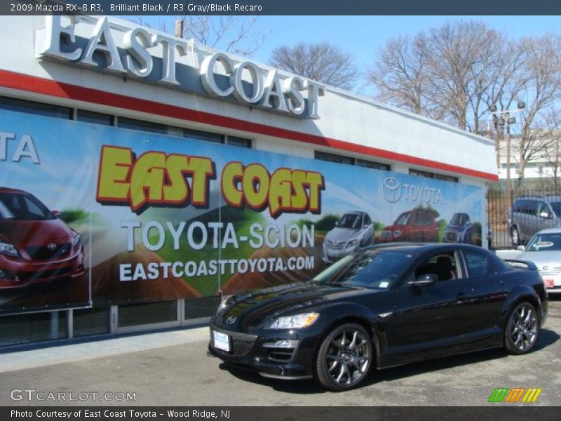 Brilliant Black / R3 Gray/Black Recaro 2009 Mazda RX-8 R3