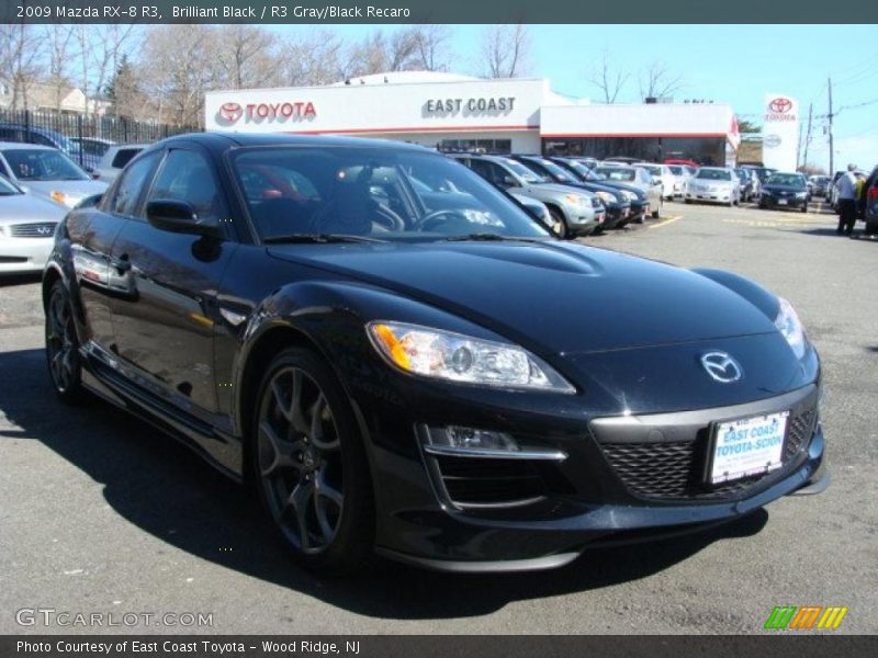 Brilliant Black / R3 Gray/Black Recaro 2009 Mazda RX-8 R3