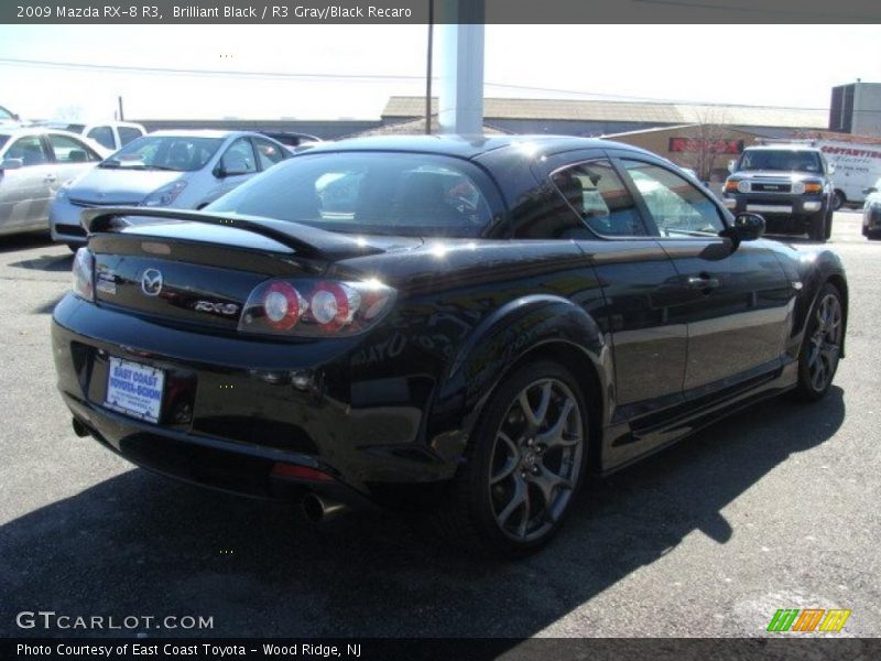 Brilliant Black / R3 Gray/Black Recaro 2009 Mazda RX-8 R3
