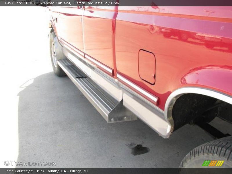 Electric Red Metallic / Grey 1994 Ford F150 XL Extended Cab 4x4