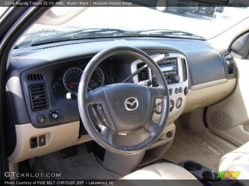 Mystic Black / Medium Pebble Beige 2004 Mazda Tribute ES V6 4WD
