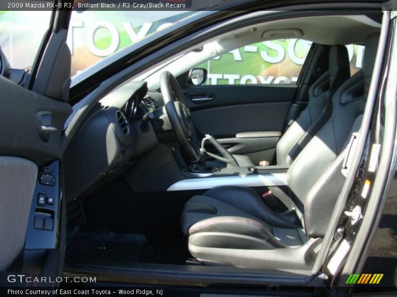 Brilliant Black / R3 Gray/Black Recaro 2009 Mazda RX-8 R3