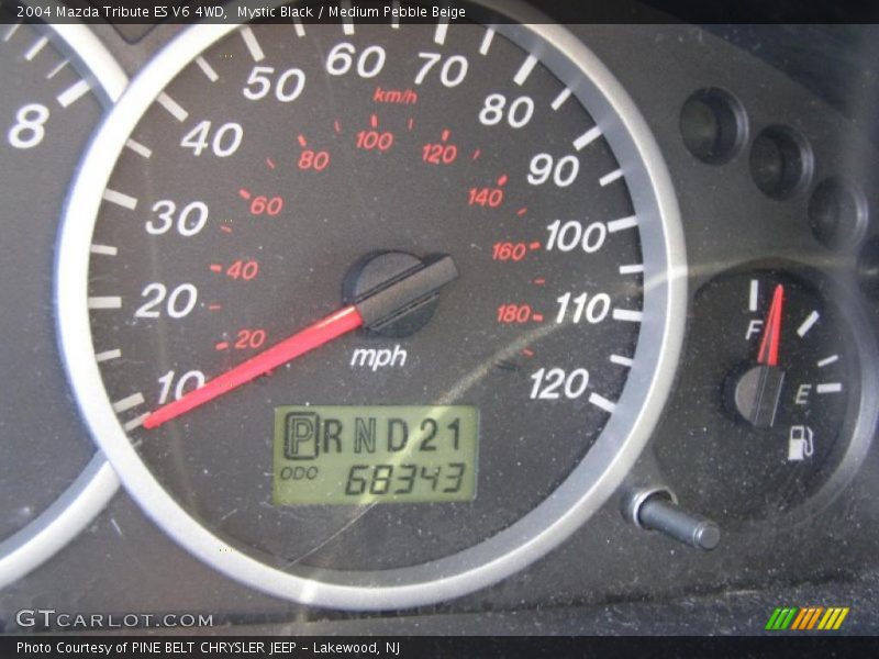 Mystic Black / Medium Pebble Beige 2004 Mazda Tribute ES V6 4WD