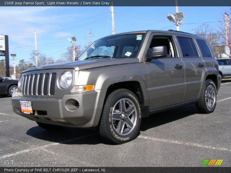 Light Khaki Metallic / Dark Slate Gray 2008 Jeep Patriot Sport