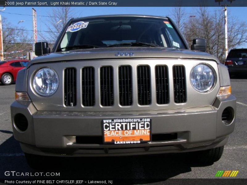 Light Khaki Metallic / Dark Slate Gray 2008 Jeep Patriot Sport