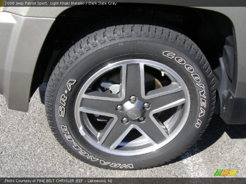 Light Khaki Metallic / Dark Slate Gray 2008 Jeep Patriot Sport