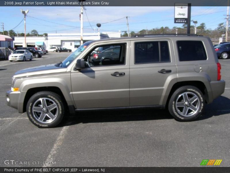 Light Khaki Metallic / Dark Slate Gray 2008 Jeep Patriot Sport