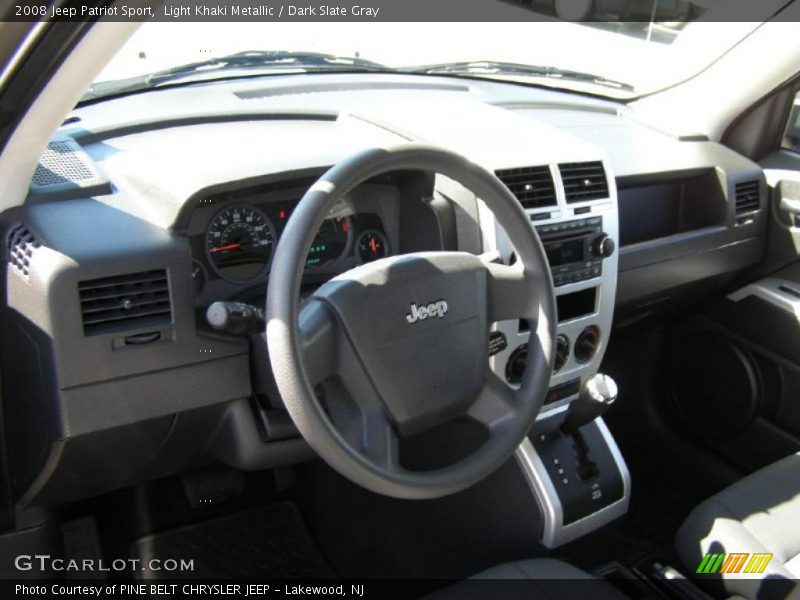 Light Khaki Metallic / Dark Slate Gray 2008 Jeep Patriot Sport