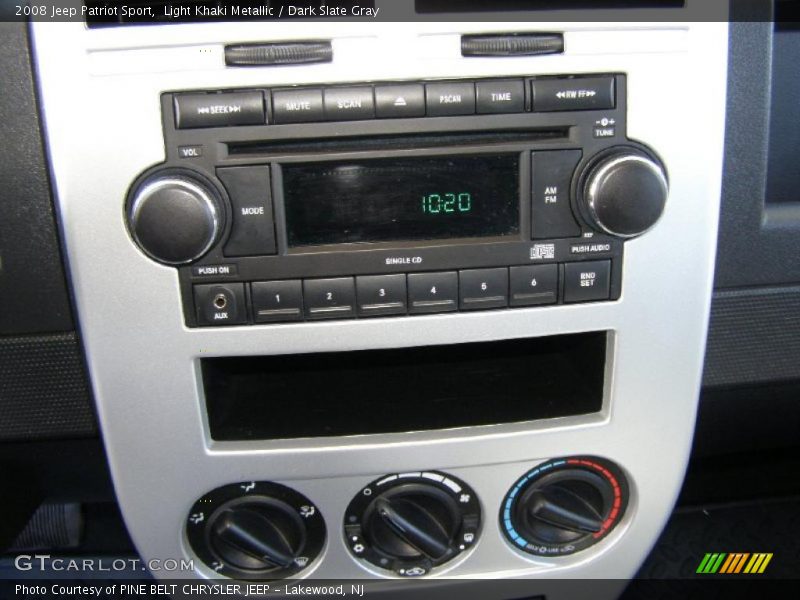 Light Khaki Metallic / Dark Slate Gray 2008 Jeep Patriot Sport