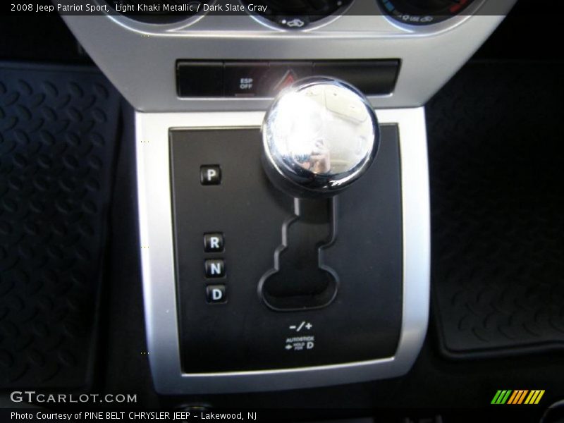 Light Khaki Metallic / Dark Slate Gray 2008 Jeep Patriot Sport