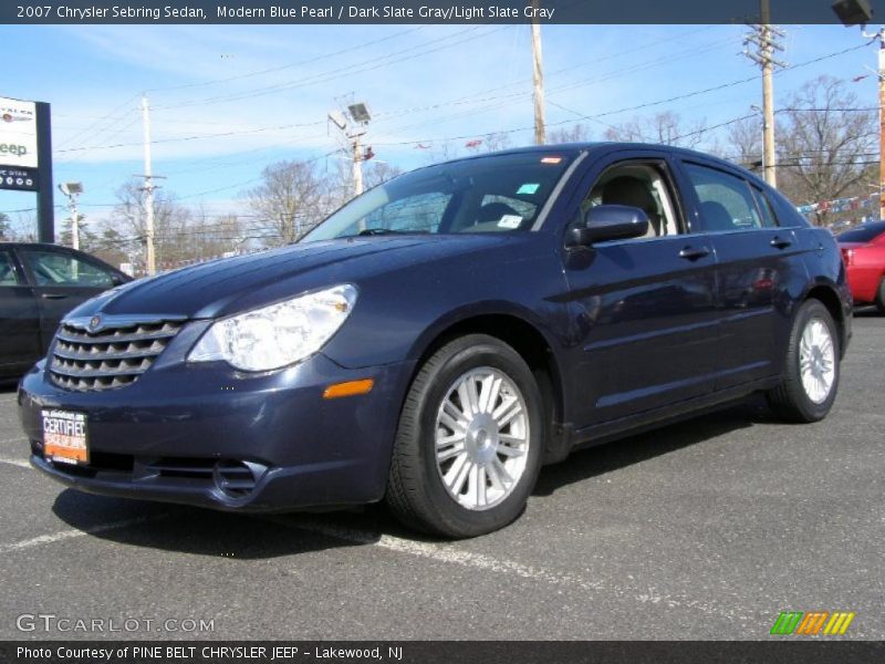 Modern Blue Pearl / Dark Slate Gray/Light Slate Gray 2007 Chrysler Sebring Sedan