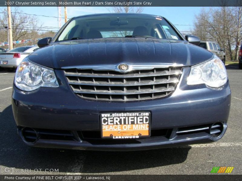 Modern Blue Pearl / Dark Slate Gray/Light Slate Gray 2007 Chrysler Sebring Sedan