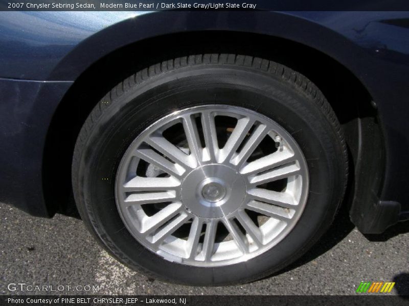 Modern Blue Pearl / Dark Slate Gray/Light Slate Gray 2007 Chrysler Sebring Sedan