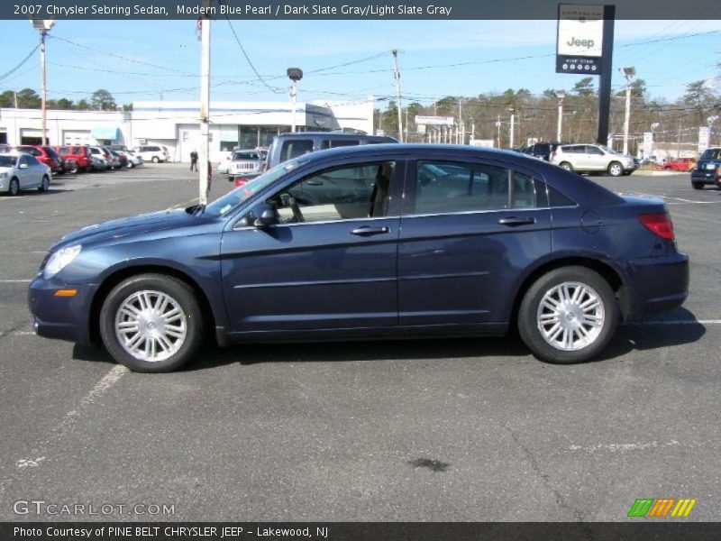 Modern Blue Pearl / Dark Slate Gray/Light Slate Gray 2007 Chrysler Sebring Sedan