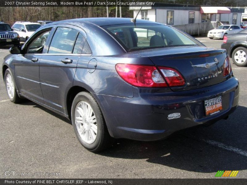 Modern Blue Pearl / Dark Slate Gray/Light Slate Gray 2007 Chrysler Sebring Sedan